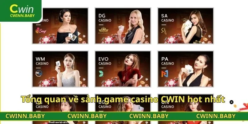 Tổng quan về sảnh game casino CWIN hot nhất