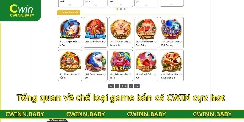 Tổng quan về thể loại game bắn cá CWIN cực hot